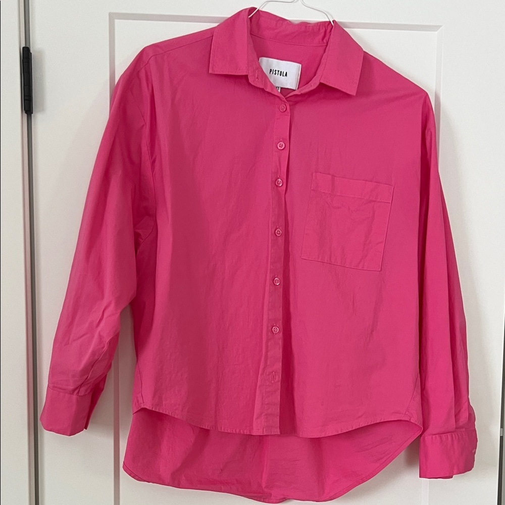 Pistola Vibrant Fuchsia Button-Down Shirt
